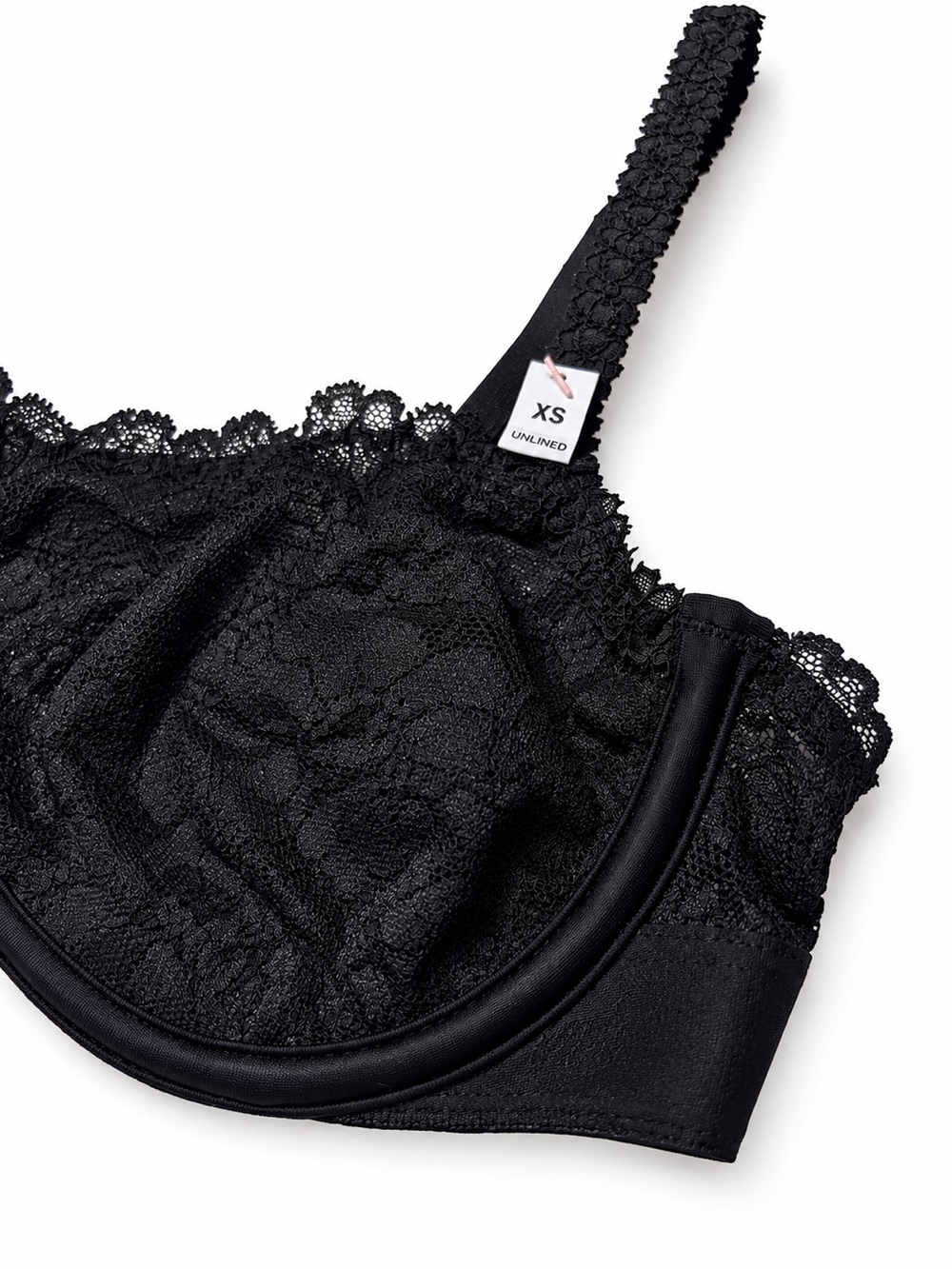 Victoria’s Secret Black Floral Lace Underwire Bra